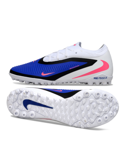 Unisex Nike Phantom 6 Low Elite TF Football Shoes - Blue/Electric Blue/Neon Pink