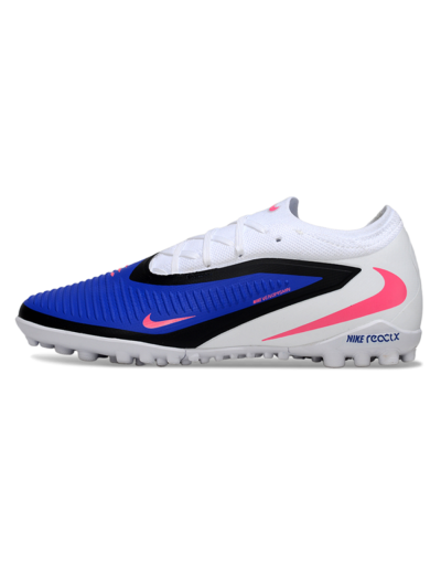 Unisex Nike Phantom 6 Low Elite TF Football Shoes - Blue/Electric Blue/Neon Pink