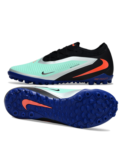 Unisex Nike Phantom 6 Low Elite TF Football Shoes - Aqua/Coral Blue/Slate Black