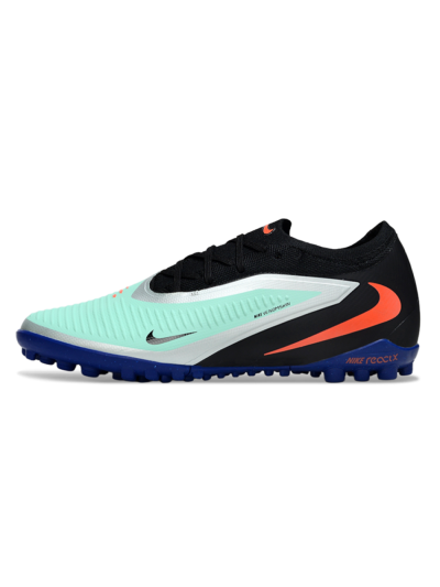 Unisex Nike Phantom 6 Low Elite TF Football Shoes - Aqua/Coral Blue/Slate Black