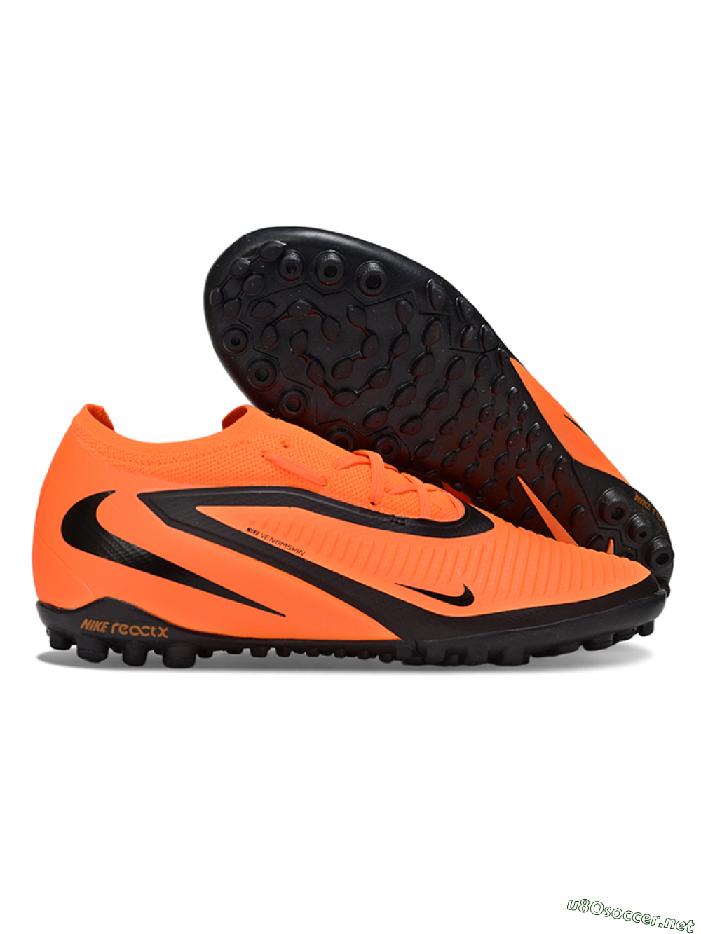 Unisex Nike Phantom 6 Low Elite TF Football Shoes - Orange/Black/Neon Orange 2