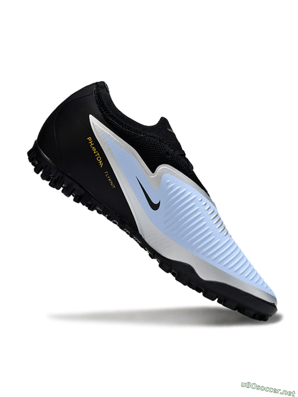 Unisex Nike Phantom 6 Low Elite TF Football Shoes - Blue/Midnight Black/Metallic Gold 4