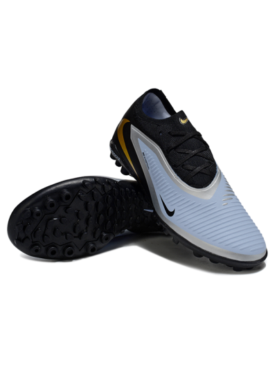 Unisex Nike Phantom 6 Low Elite TF Football Shoes - Blue/Midnight Black/Metallic Gold