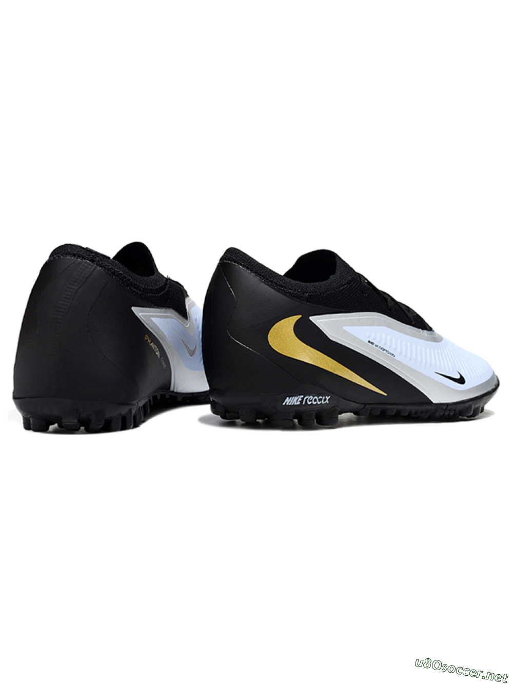 Unisex Nike Phantom 6 Low Elite TF Football Shoes - Blue/Midnight Black/Metallic Gold 6