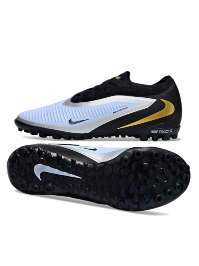 Unisex Nike Phantom 6 Low Elite TF Football Shoes - Blue/Midnight Black/Metallic Gold