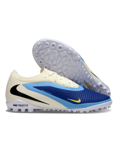 Unisex Nike Phantom 6 Low Elite TF Football Shoes - Blue/Sky Blue/Sandy Beige