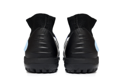 Unisex Nike Phantom 6 Elite TF Football Shoes - Black/Navy Blue/Sky Blue