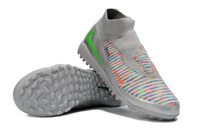 Unisex Nike Phantom 6 Elite TF Football Shoes - Grey/Electric Green/Pink Sport