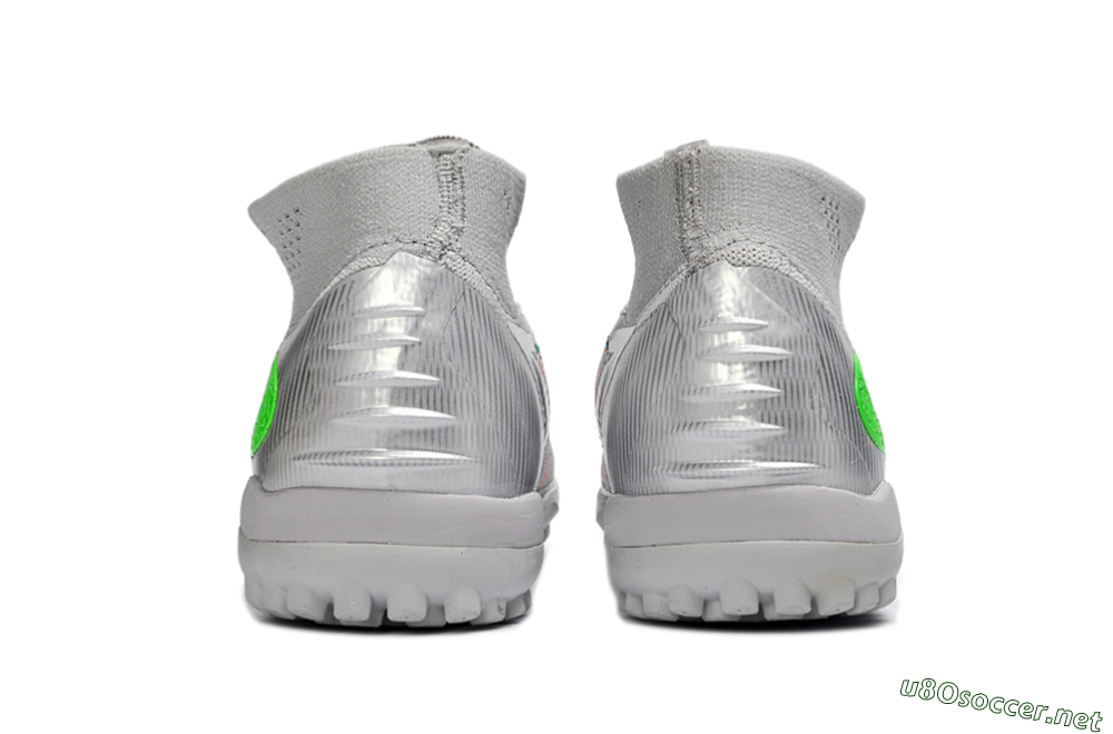 Unisex Nike Phantom 6 Elite TF Football Shoes - Grey/Electric Green/Pink Sport 5