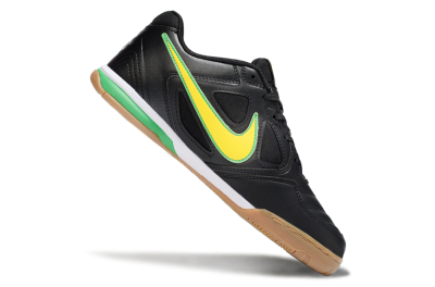 Men's Supreme x Nike SB Gato IC Football Shoes - Black/Lime Green/Yellow Glow
