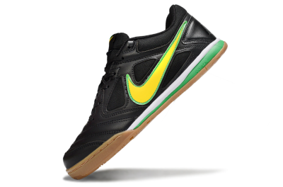 Men's Supreme x Nike SB Gato IC Football Shoes - Black/Lime Green/Yellow Glow