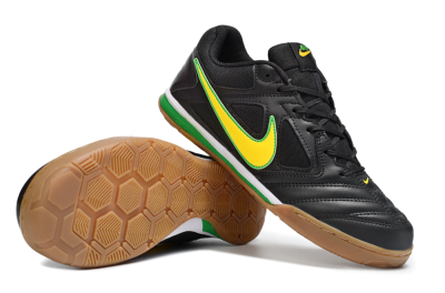 Men's Supreme x Nike SB Gato IC Football Shoes - Black/Lime Green/Yellow Glow