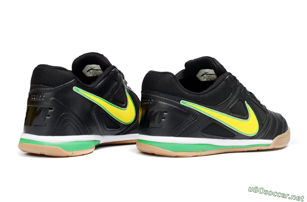 Men's Supreme x Nike SB Gato IC Football Shoes - Black/Lime Green/Yellow Glow 6