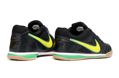 Men's Supreme x Nike SB Gato IC Football Shoes - Black/Lime Green/Yellow Glow