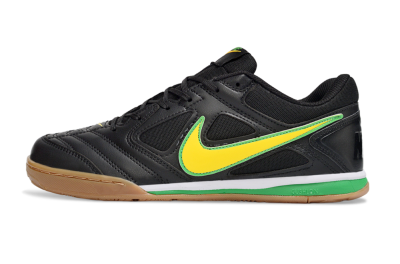 Men's Supreme x Nike SB Gato IC Football Shoes - Black/Lime Green/Yellow Glow