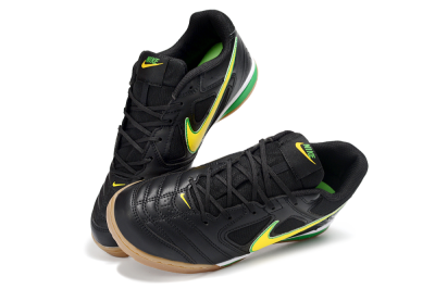 Men's Supreme x Nike SB Gato IC Football Shoes - Black/Lime Green/Yellow Glow