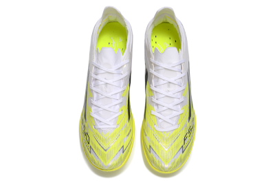 Unisex Adidas F50 Pro TF Football Shoes - Yellow/Luminous Yellow/White
