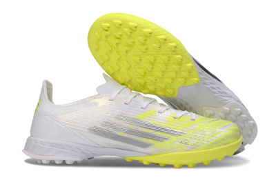 Unisex Adidas F50 Pro TF Football Shoes - Yellow/Luminous Yellow/White