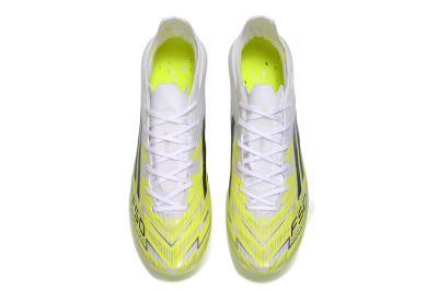 Unisex Adidas F50 Elite FG Football Boots - Yellow/Vibrant Lime/Crystal White