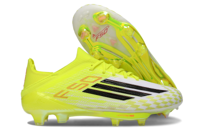 Unisex Adidas F50 Lightstrike Pro FG Football Boots - Yellow/Lime Burst/White Flash
