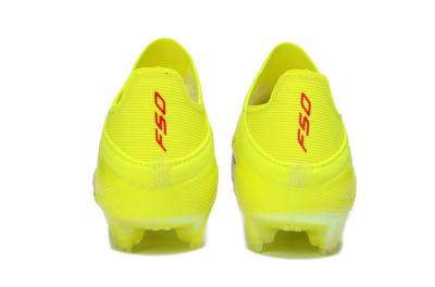 Unisex Adidas F50 Lightstrike Pro Laceless FG Football Boots - Yellow/Luminous Yellow/Electric Green