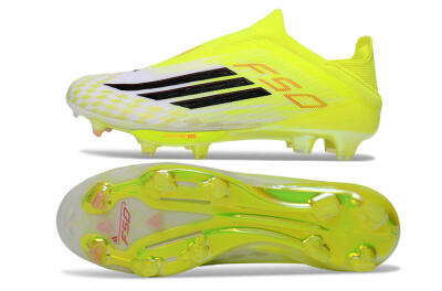 Unisex Adidas F50 Lightstrike Pro Laceless FG Football Boots - Yellow/Luminous Yellow/Electric Green