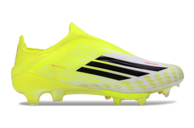 Unisex Adidas F50 Lightstrike Pro Laceless FG Football Boots - Yellow/Luminous Yellow/Electric Green