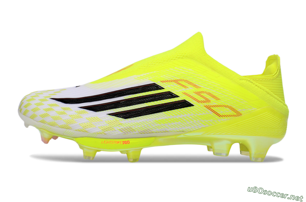 Unisex Adidas F50 Lightstrike Pro Laceless FG Football Boots - Yellow/Luminous Yellow/Electric Green 0