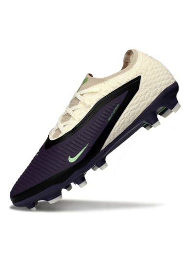 Unisex Nike Phantom 6 Low Elite FG Football Boots - Purple/Pearl White/Lime Green