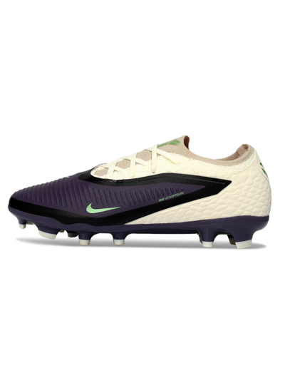 Unisex Nike Phantom 6 Low Elite FG Football Boots - Purple/Pearl White/Lime Green