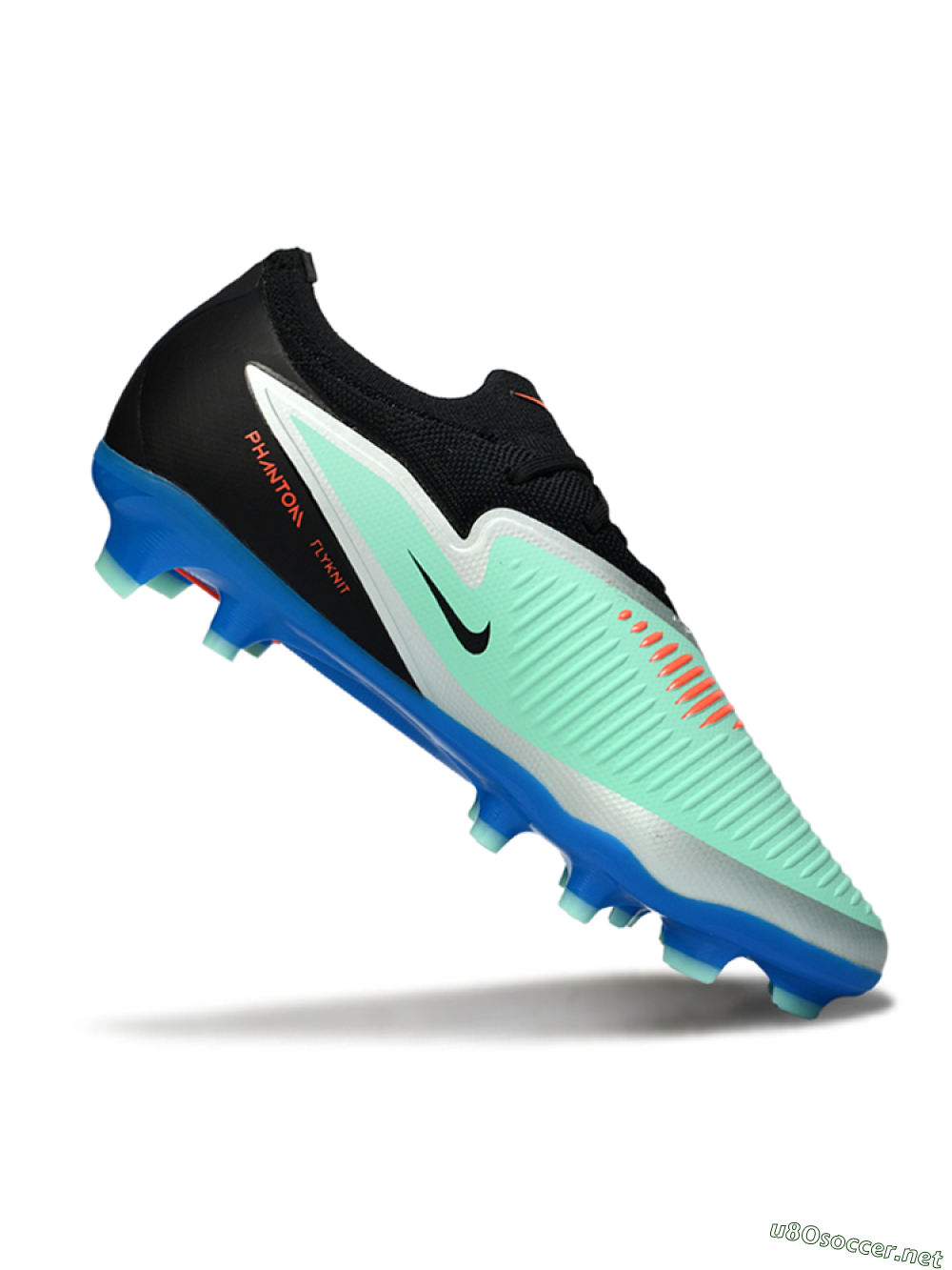 Unisex Nike Phantom 6 Low Elite FG Football Boots - Aqua/Coral Blue/Silver 4