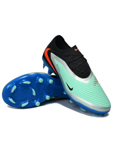 Unisex Nike Phantom 6 Low Elite FG Football Boots - Aqua/Coral Blue/Silver