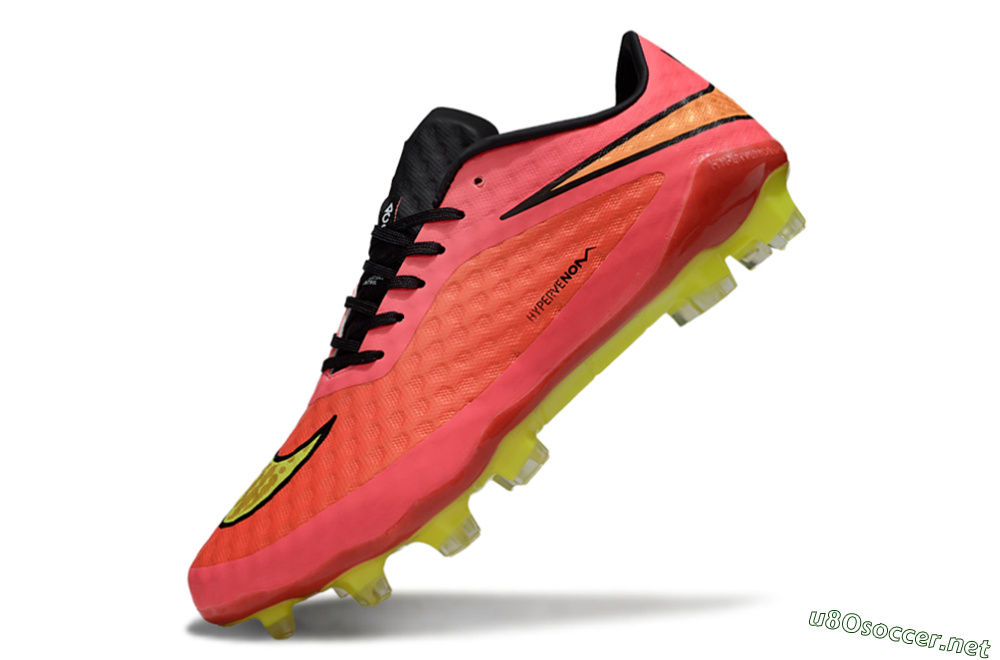 Men's Nike Hypervenom Phantom FG Football Boots - Magenta/Bright Pink/Volt Yellow 5