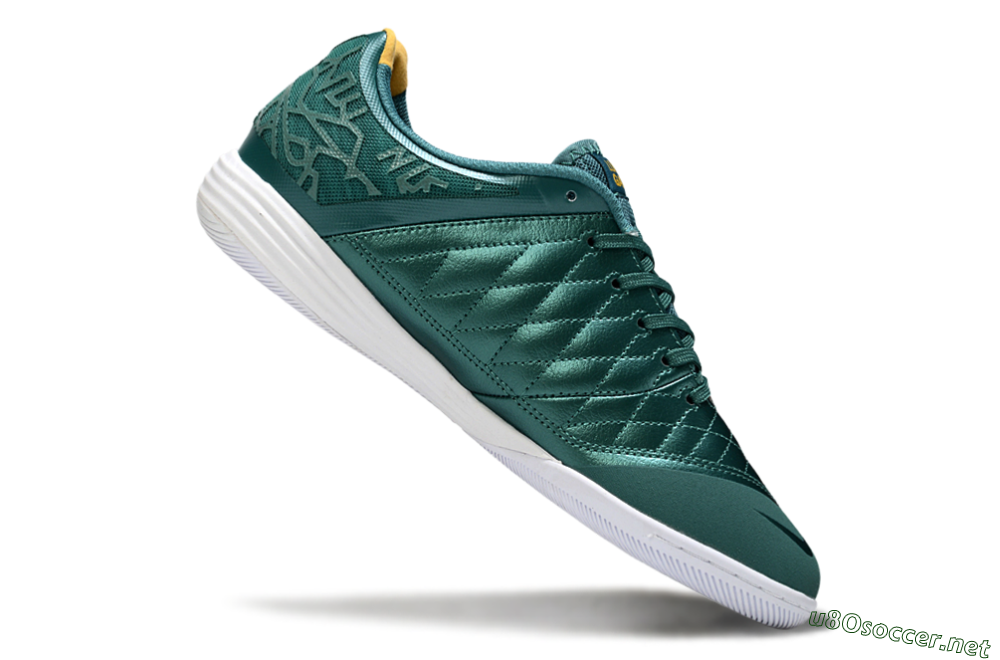 Unisex Nike Lunar Gato 2 IC Football Shoes - Teal/Golden Accent/White Sole 4