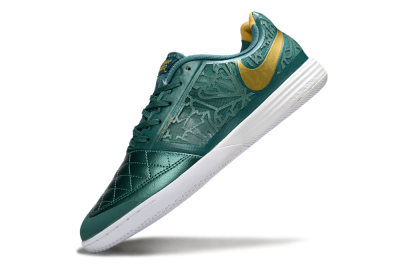 Unisex Nike Lunar Gato 2 IC Football Shoes - Teal/Golden Accent/White Sole