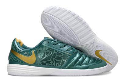 Unisex Nike Lunar Gato 2 IC Football Shoes - Teal/Golden Accent/White Sole