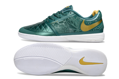 Unisex Nike Lunar Gato 2 IC Football Shoes - Teal/Golden Accent/White Sole