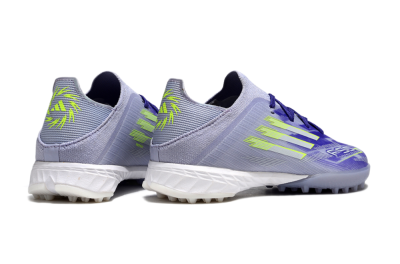 Kids Adidas F50 Elite TF Football Shoes - Purple/Electric Green/Soft Gray