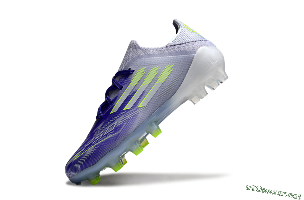 Kids Adidas F50 Elite FG Football Boots - Purple/Vibrant Purple/Electric Yellow 4