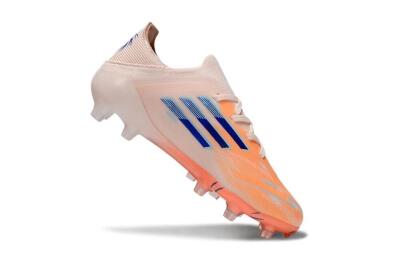 Kids Adidas F50 Elite FG Football Boots - Orange/Coral Sunset/Blue Accent