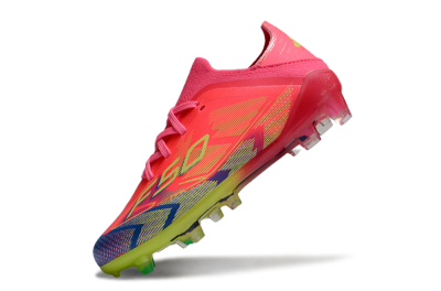 Kids Adidas F50 Elite FG Football Boots - Pink/Electric Pink/Neon Green