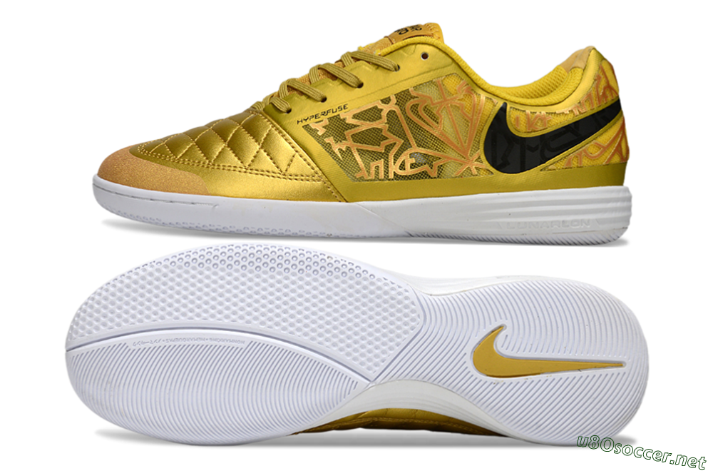 Unisex Nike Lunar Gato 2 IC Football Shoes - Yellow/Golden Yellow/Bright Sunshine 1
