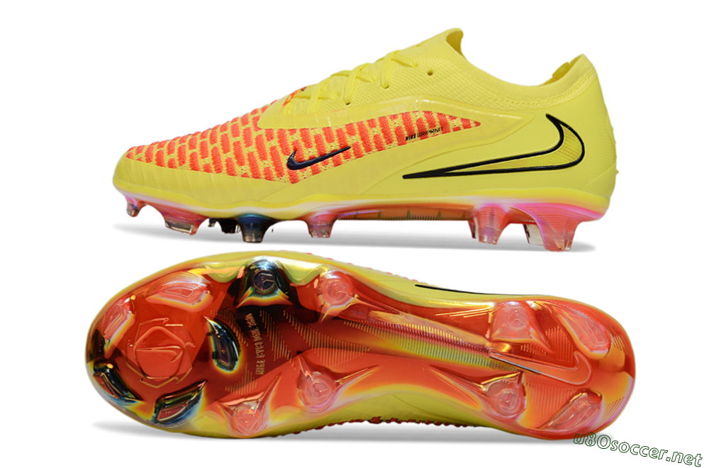 Unisex Nike Phantom 6 Low Elite FG Football Boots - Yellow/Vibrant Sunset/Flame Orange 1