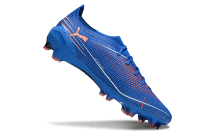 Men's Puma Ultra Ultimate FG Football Boots - Blue/Electric Blue/Coral Accent