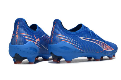 Men's Puma Ultra Ultimate FG Football Boots - Blue/Electric Blue/Coral Accent
