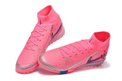 Men's Nike Air Zoom Mercurial Superfly 10 Elite TF Football Shoes - Pink/Electric Pink/Blue Blast