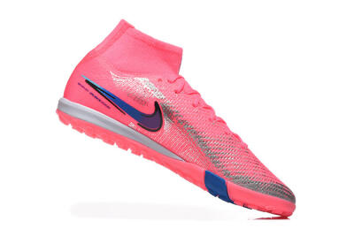Men's Nike Air Zoom Mercurial Superfly 10 Elite TF Football Shoes - Pink/Electric Pink/Blue Blast