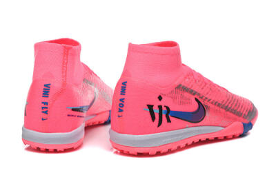 Men's Nike Air Zoom Mercurial Superfly 10 Elite TF Football Shoes - Pink/Electric Pink/Blue Blast