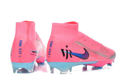 Men's Nike Air Zoom Mercurial Superfly 10 Elite FG Football Boots - Pink/Electric Pink/Blue Ice