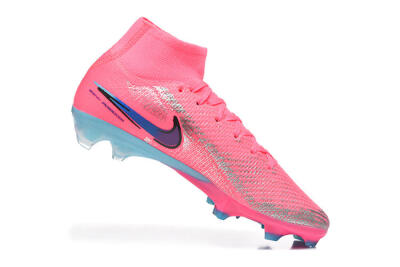 Men's Nike Air Zoom Mercurial Superfly 10 Elite FG Football Boots - Pink/Electric Pink/Blue Ice